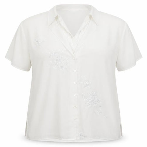 Marks and Spencer Womens White   Basic Button-Up Size 18