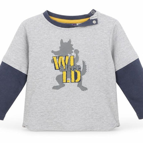 Lupilu Baby Grey   Basic T-Shirt Size 24 Months