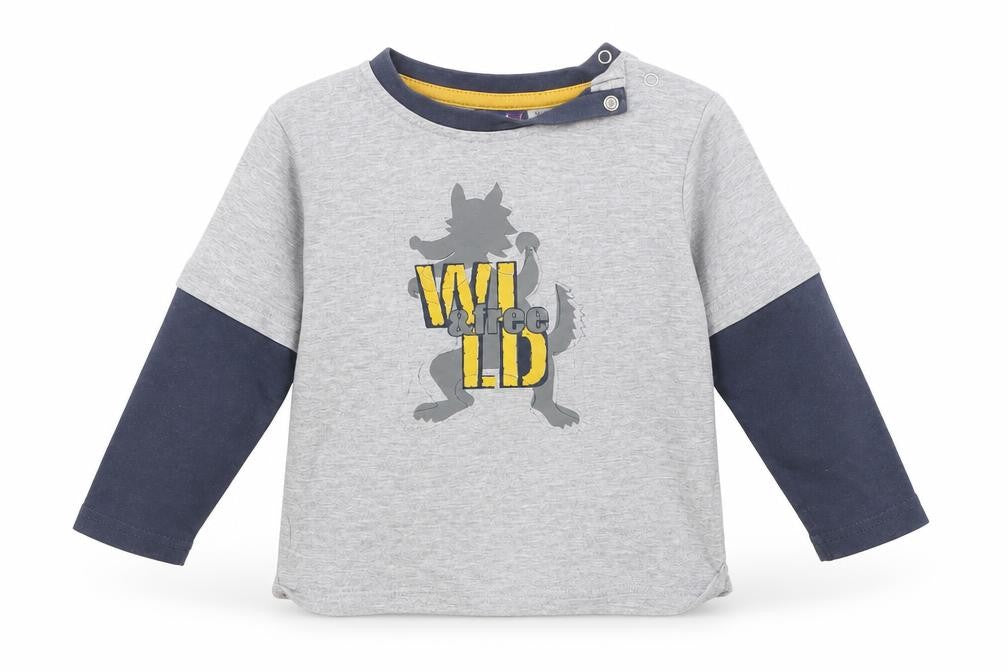 Lupilu Baby Grey   Basic T-Shirt Size 24 Months