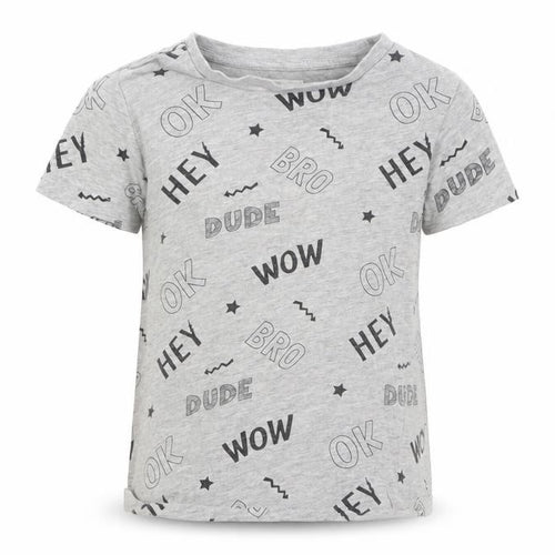 Fox & bunny Boys Grey   Basic T-Shirt Size 2-3 Years