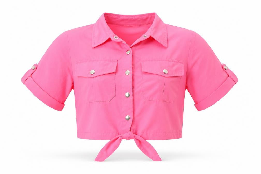 Rising international Womens Pink   Basic Button-Up Size S