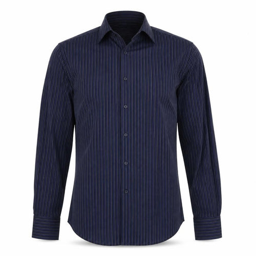 Debenhams Mens Blue Striped   Button-Up Size 16