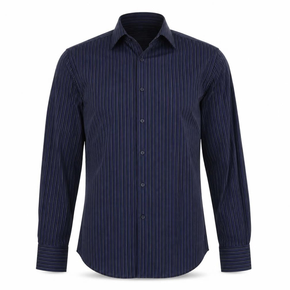 Debenhams Mens Blue Striped   Button-Up Size 16