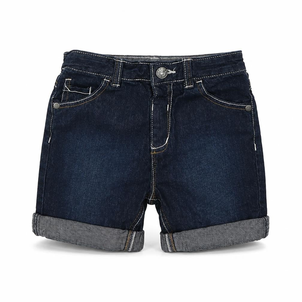 George Girls Black  Denim Mom Shorts Size 3-4 Years