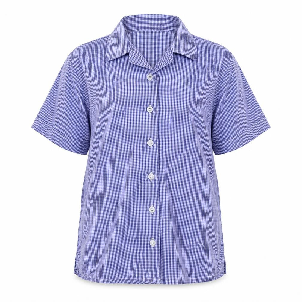 Banner Girls Black Check  Basic Button-Up Size 11-12 Years