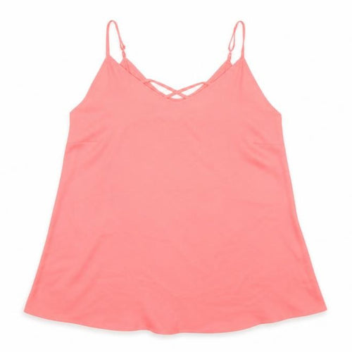 Yours Womens Pink   Basic Tank Size 16