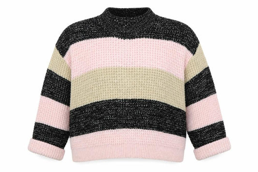 Front view of Next women’s multicoloured knit jumper, size M, - oversized