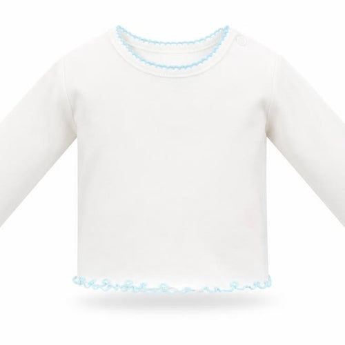 first needs  White   Basic T-Shirt Size 3-6 Months  - flowers on arms
