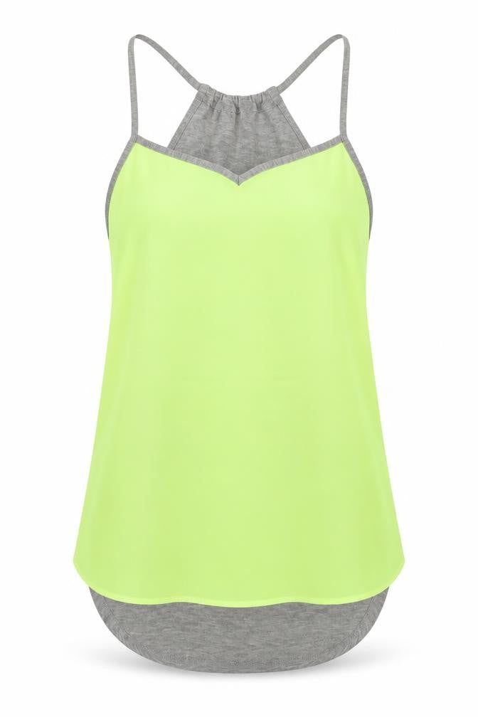 New Look Womens Grey   Basic Tank Size 6