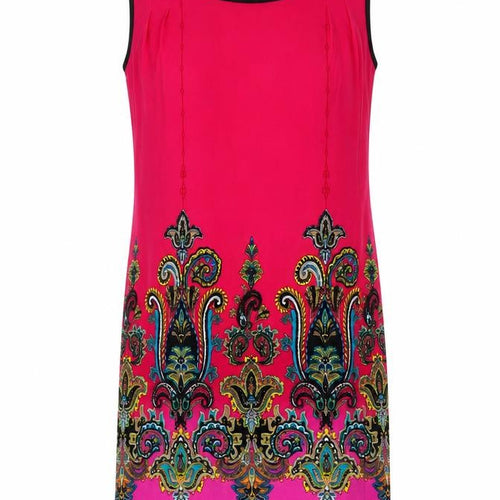print fusion Womens Pink Paisley  A-Line  Size S