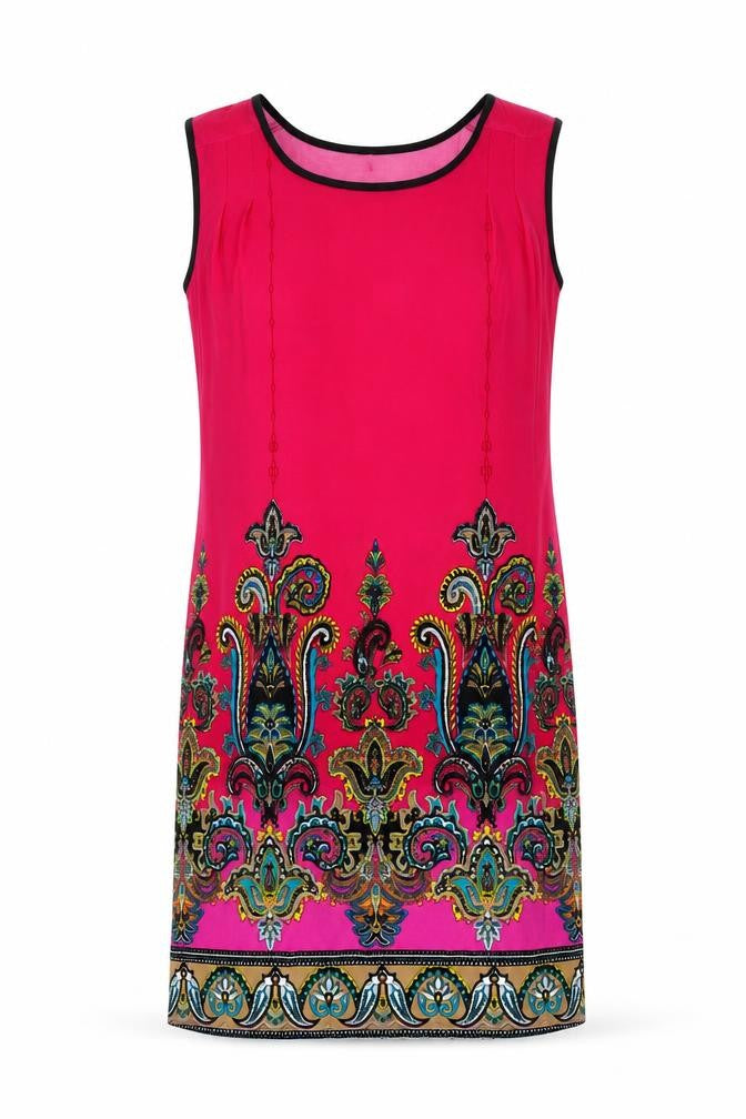 print fusion Womens Pink Paisley  A-Line  Size S