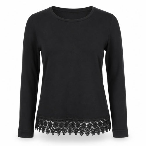 ATMOSPHER Womens Black   Basic Blouse Size 8
