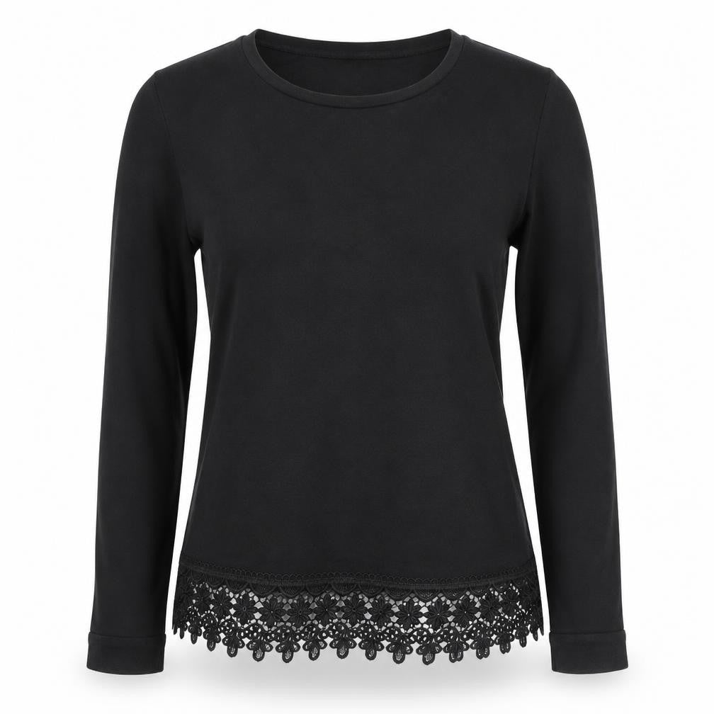 ATMOSPHER Womens Black   Basic Blouse Size 8