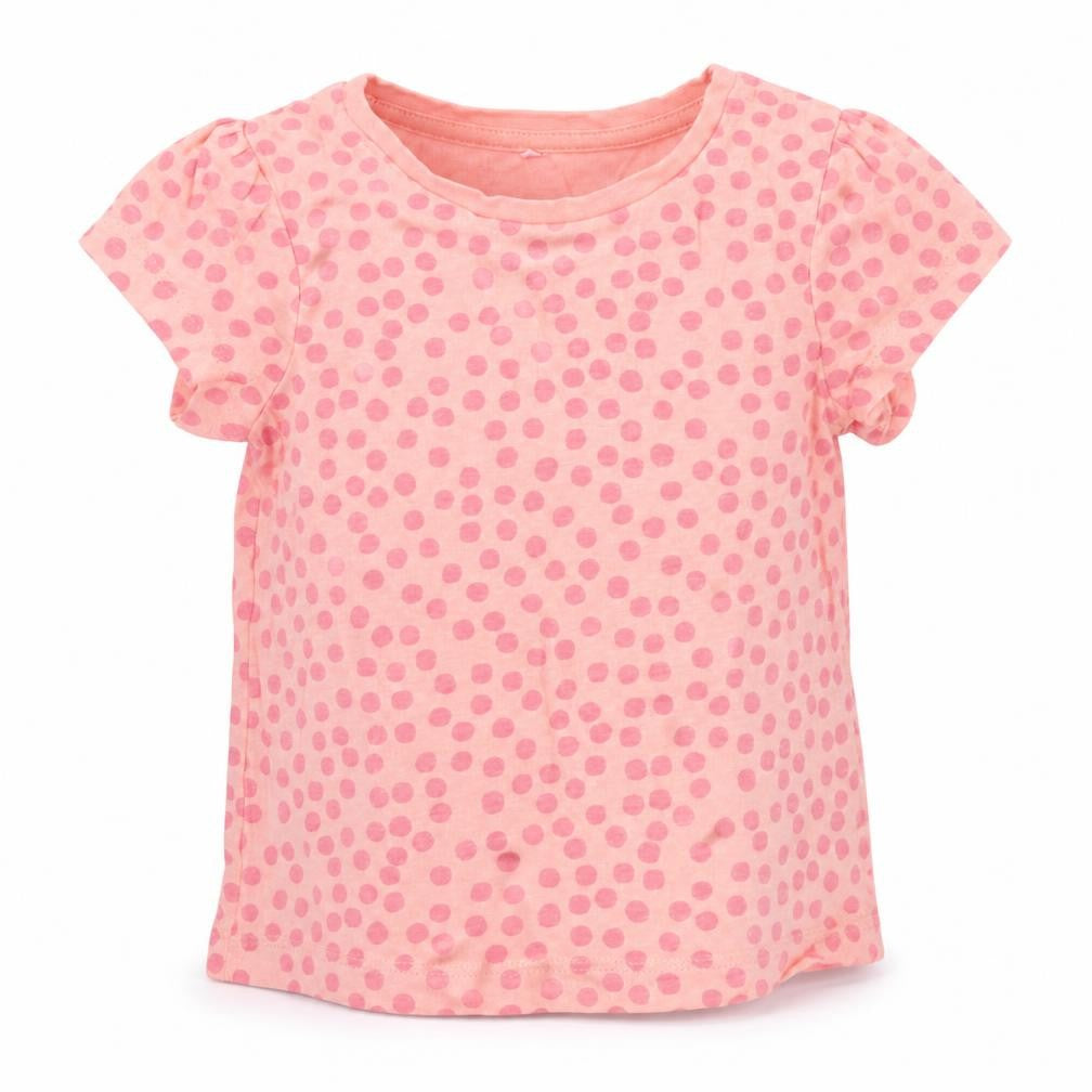 George  Pink Spotted  Basic T-Shirt Size 12-18 Months