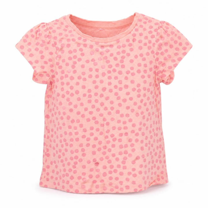 George  Pink Spotted  Basic T-Shirt Size 12-18 Months