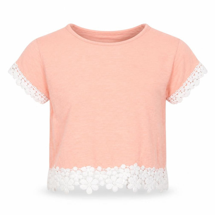 George Girls Pink   Cropped T-Shirt Size 4-5 Years