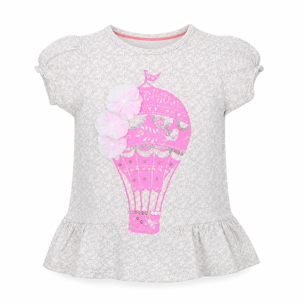 Autograph Girls Grey Polka Dot  Basic T-Shirt Size 2-3 Years