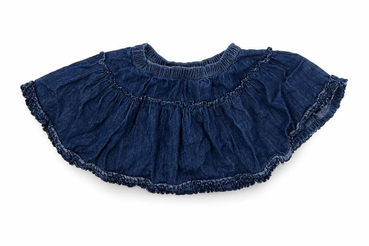 George Girls Blue Denim Skater Skirt Size 2-3 Years