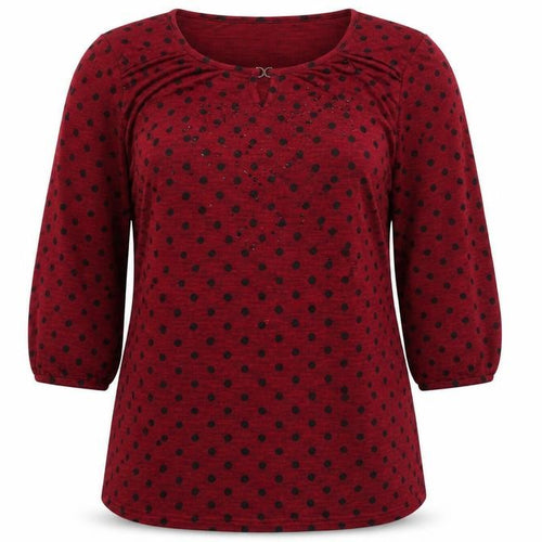 Presence Womens Red   Basic T-Shirt Size 16