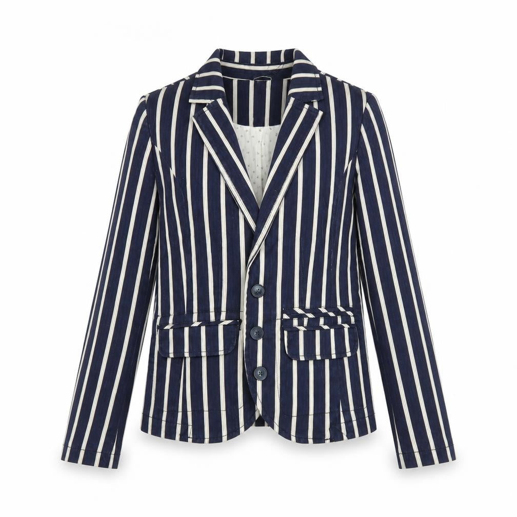 Next Womens Blue Striped  Jacket  Size 8