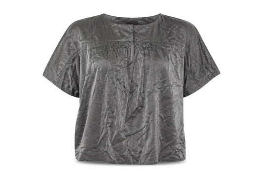 Front view of Vero Moda women’s silver basic blouse, size M