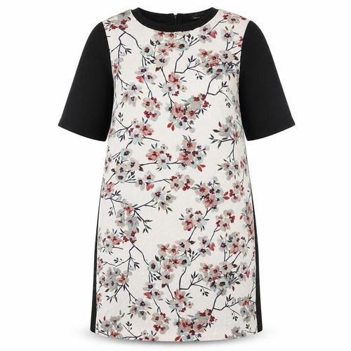 Zara Womens Black Floral  Shift  Size S