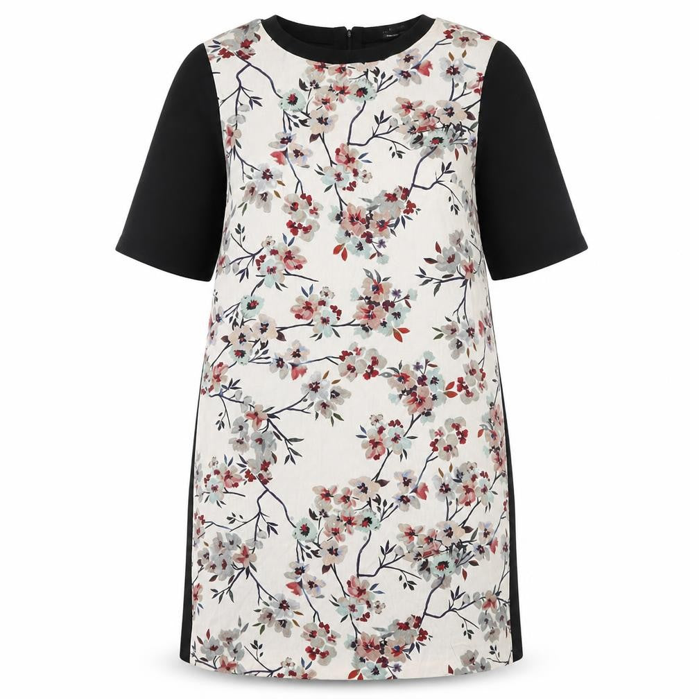 Zara Womens Black Floral  Shift  Size S