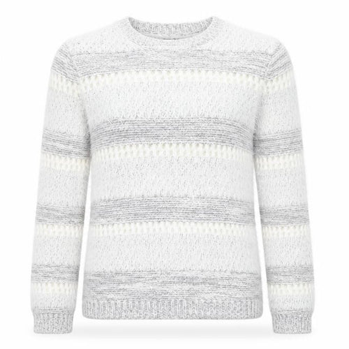 F&F Womens Grey Striped  Pullover Jumper Size 8