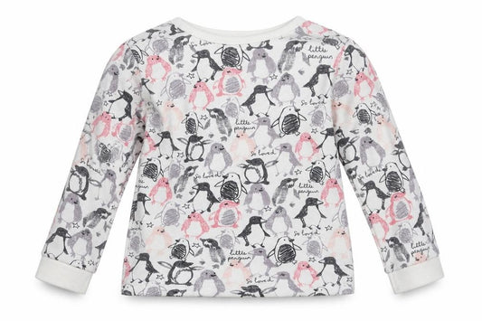 Front view of George Ivory Animal Print Basic T-Shirt, size 12-18, Months