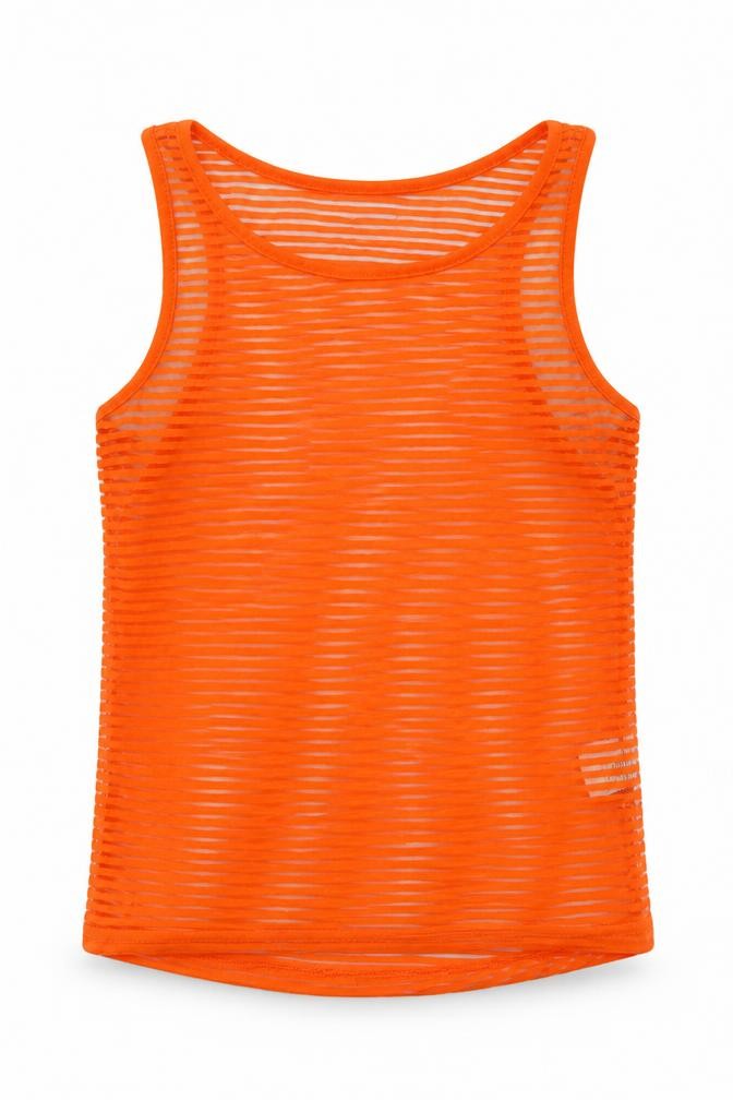 yd Girls Orange   Basic T-Shirt Size 10-11 Years