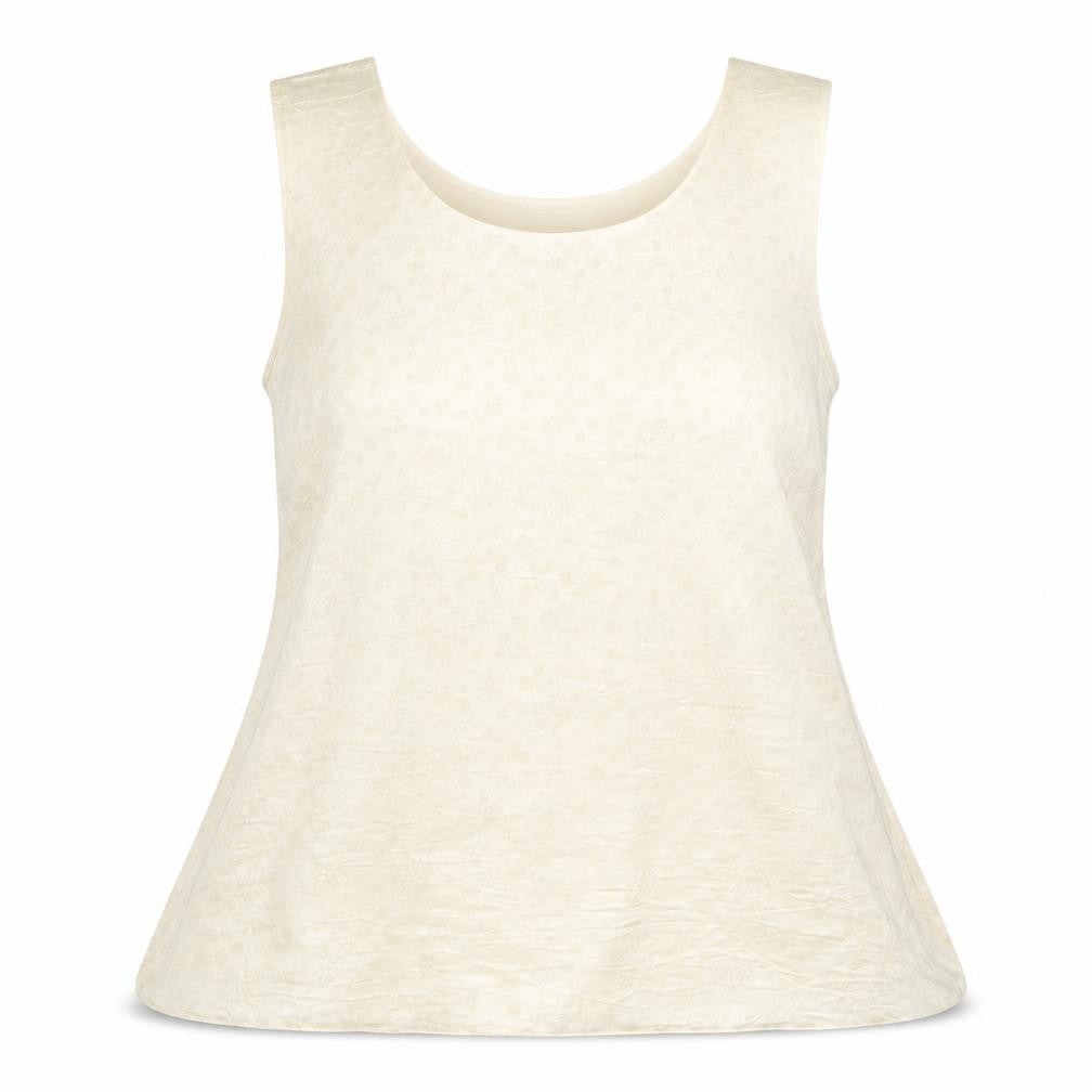 canda Womens Beige Floral  Basic Blouse Size 12