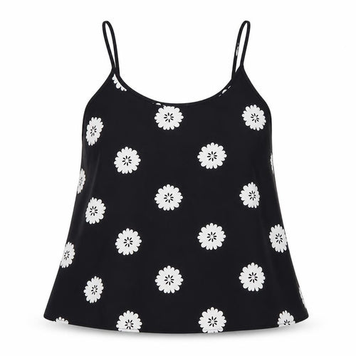 Papaya Womens Black Floral  Camisole Blouse Size 8
