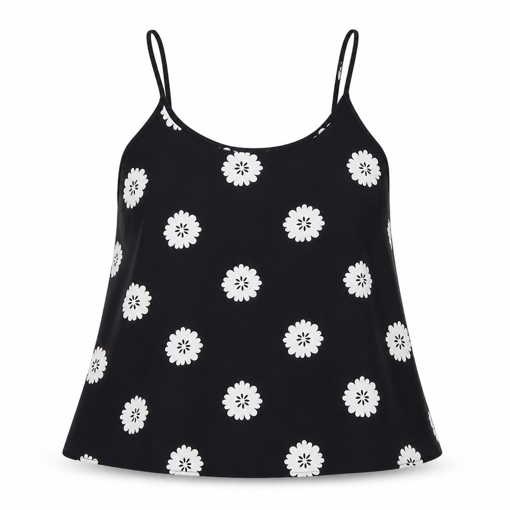 Papaya Womens Black Floral  Camisole Blouse Size 8