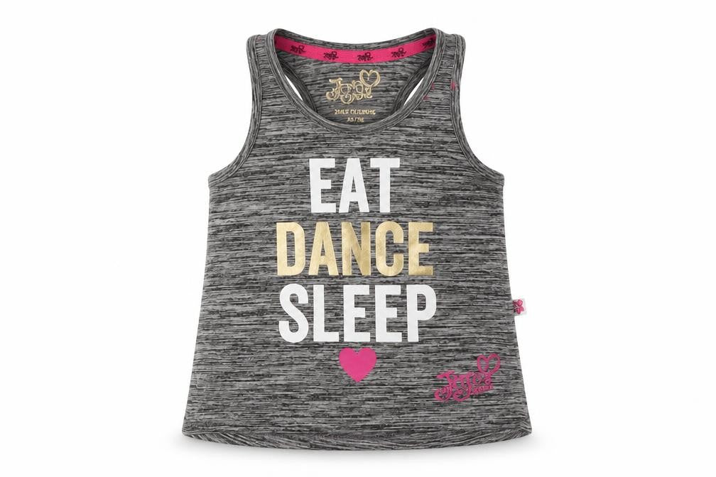 Jojo Silva Girls Grey   Basic Tank Size 6-7 Years