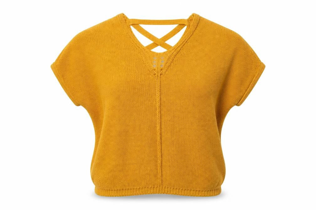 F&F Womens Yellow  Knit Pullover Jumper Size 10