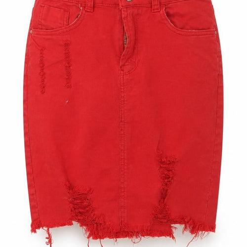 My Bestiny  Womens Red   A-Line Skirt