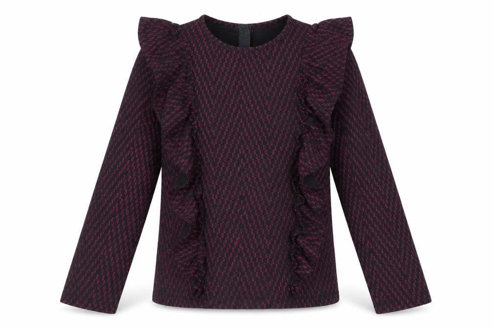 Front view of Tu girls’ purple basic t-shirt, size 9, years