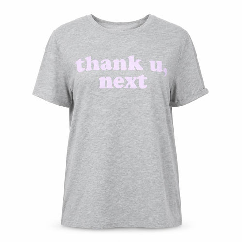 Bravado Womens Grey  Jersey Basic T-Shirt Size M  - Thank U, next