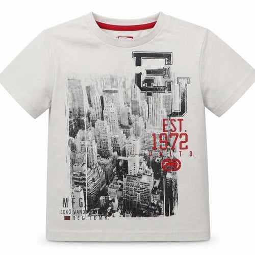 Ecko Unltd. Boys White  Jersey Basic T-Shirt Size 4-5 Years