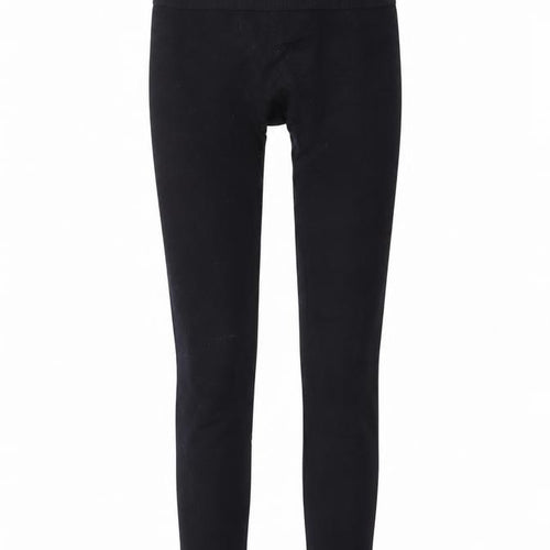 WORKOUT Womens Black   Compression Leggings Size S L27 in
