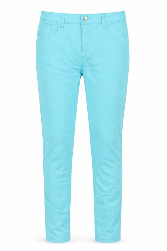 Front view of Denim & Co. girls’ blue denim skinny jeans, size 12-13, years