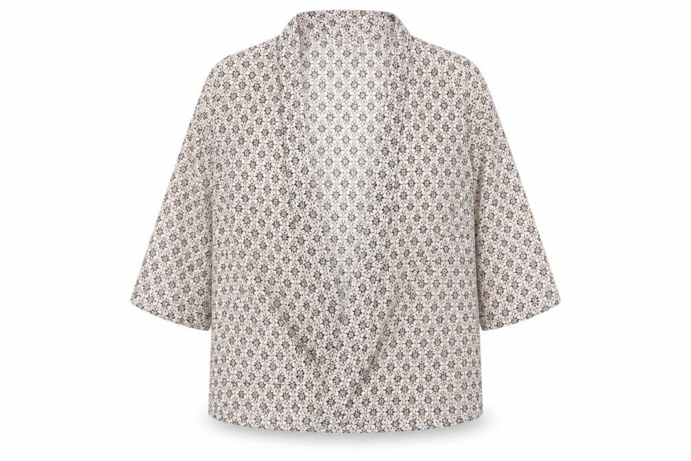 New Look Womens Ivory Geometric  Basic Blouse Size 16