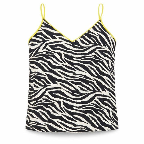 F&F Womens Black Animal Print  Basic Blouse Size 8