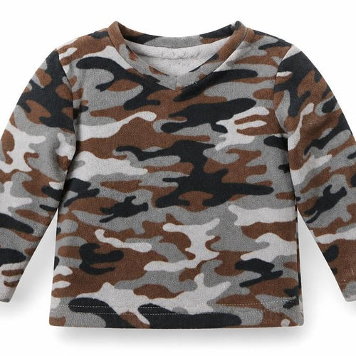 Rebel Boys Grey Camouflage  Basic T-Shirt Size 2-3 Years