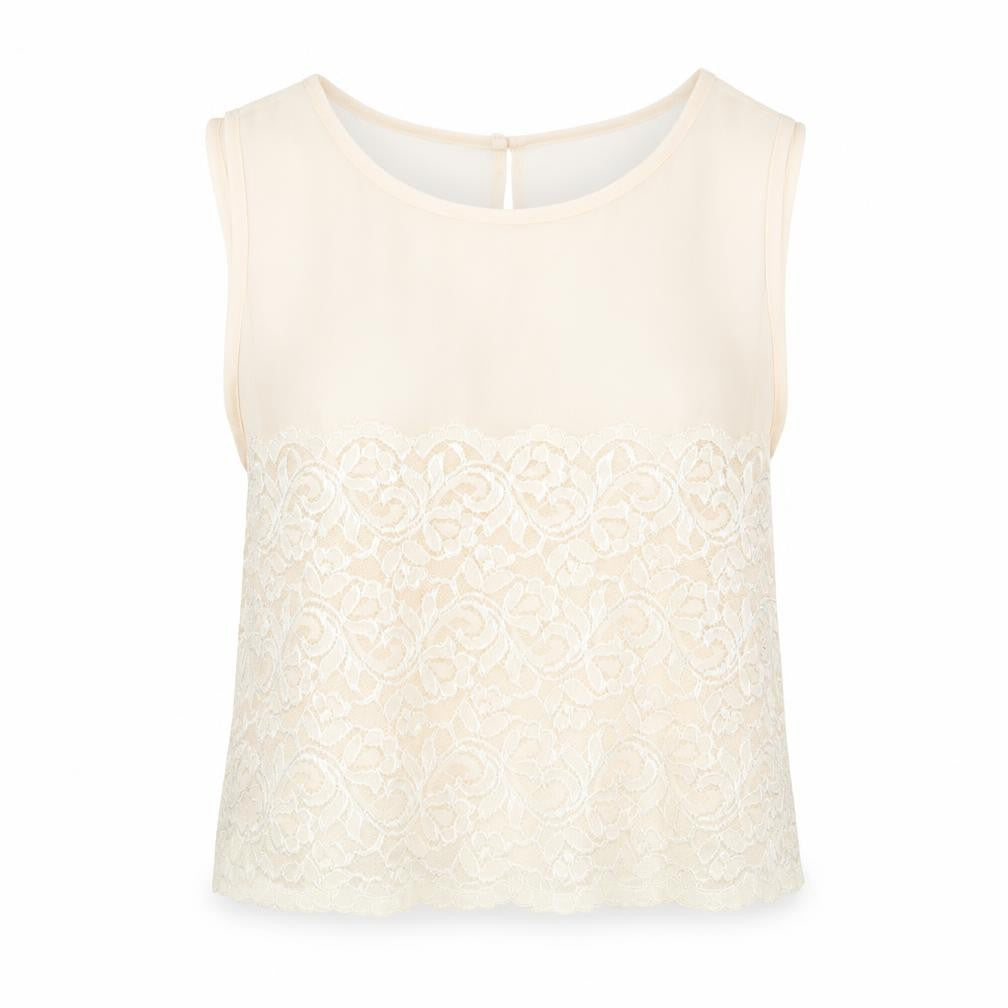 Topshop Womens Beige   Basic T-Shirt Size 6