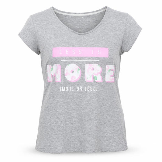 Front view of Primark women’s grey basic t-shirt, size UK 8