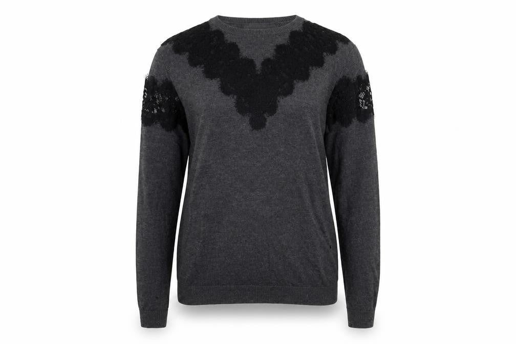 Warehouse Womens Grey   Pullover Jumper Size 6