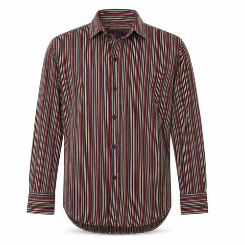 curtis mayfair Mens Red Striped   Button-Up Size M