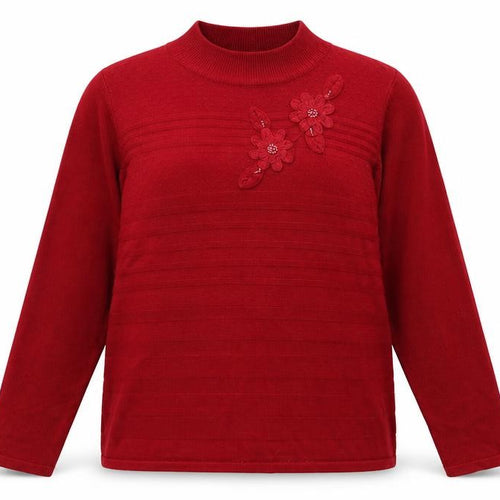 Bon Marché Womens Red   Pullover Jumper Size M