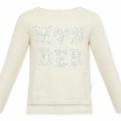 H&M Girls White   Pullover Jumper Size 11-12 Years  - wonder